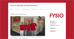 Desktop Screenshot of fysiowarmond.nl
