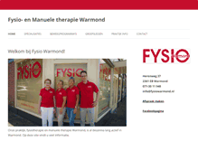 Tablet Screenshot of fysiowarmond.nl